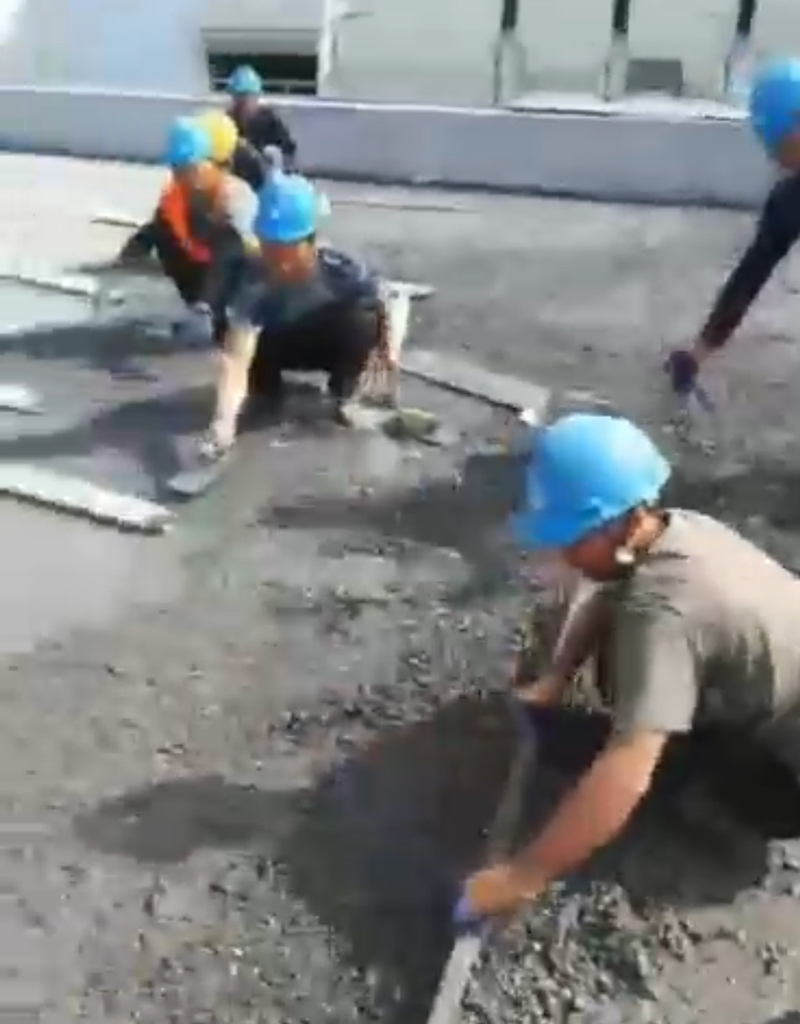 轻集料混凝土施工现场
