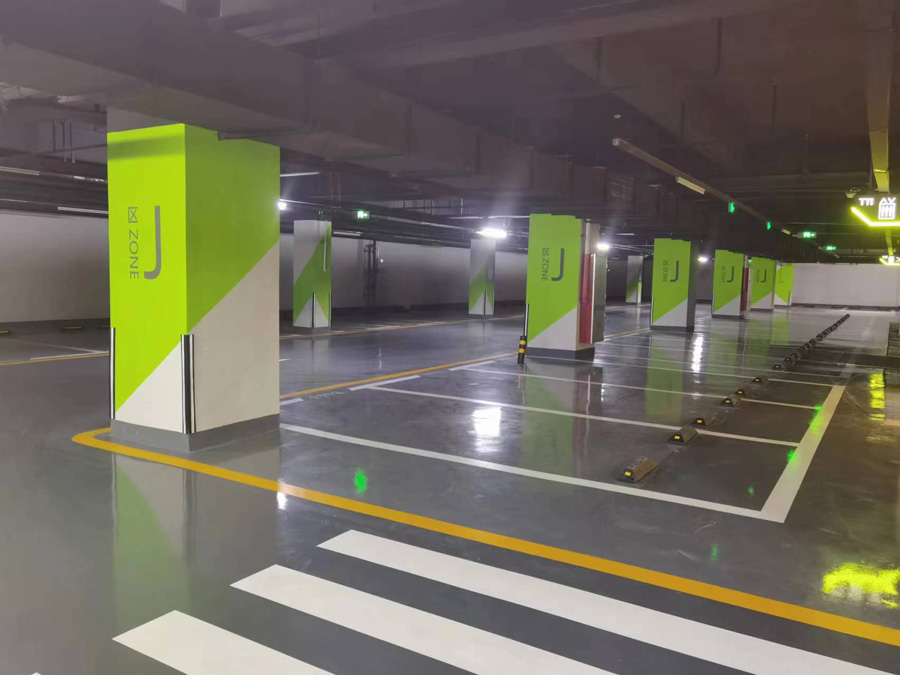 地下车库验收效果图
