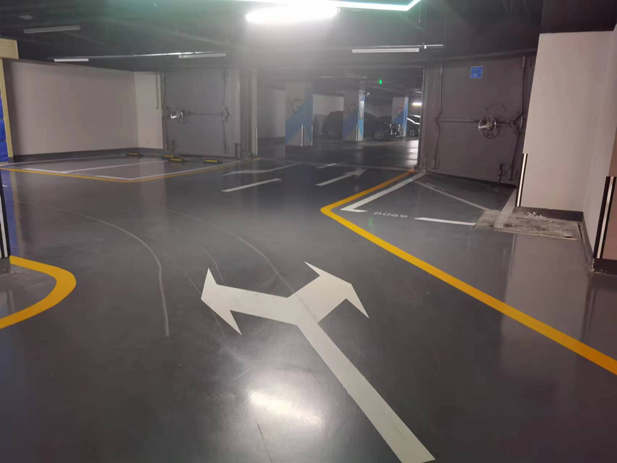 地下车库施工实景图