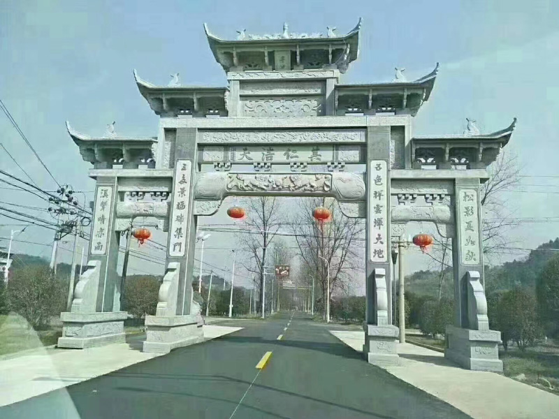 石雕牌坊定制 耐腐蚀 可来图定制