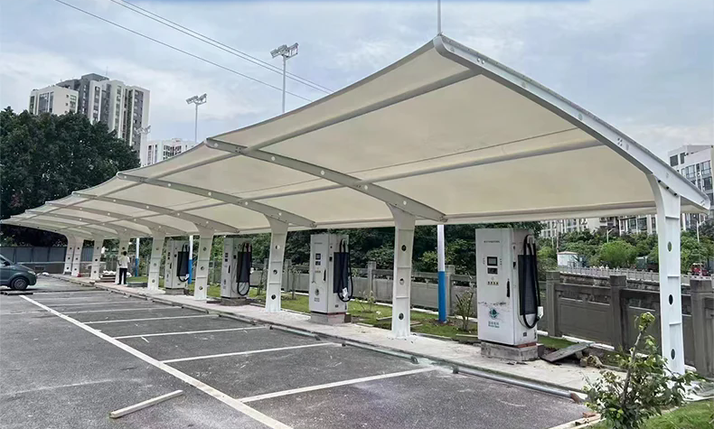 电动车充电桩棚图2